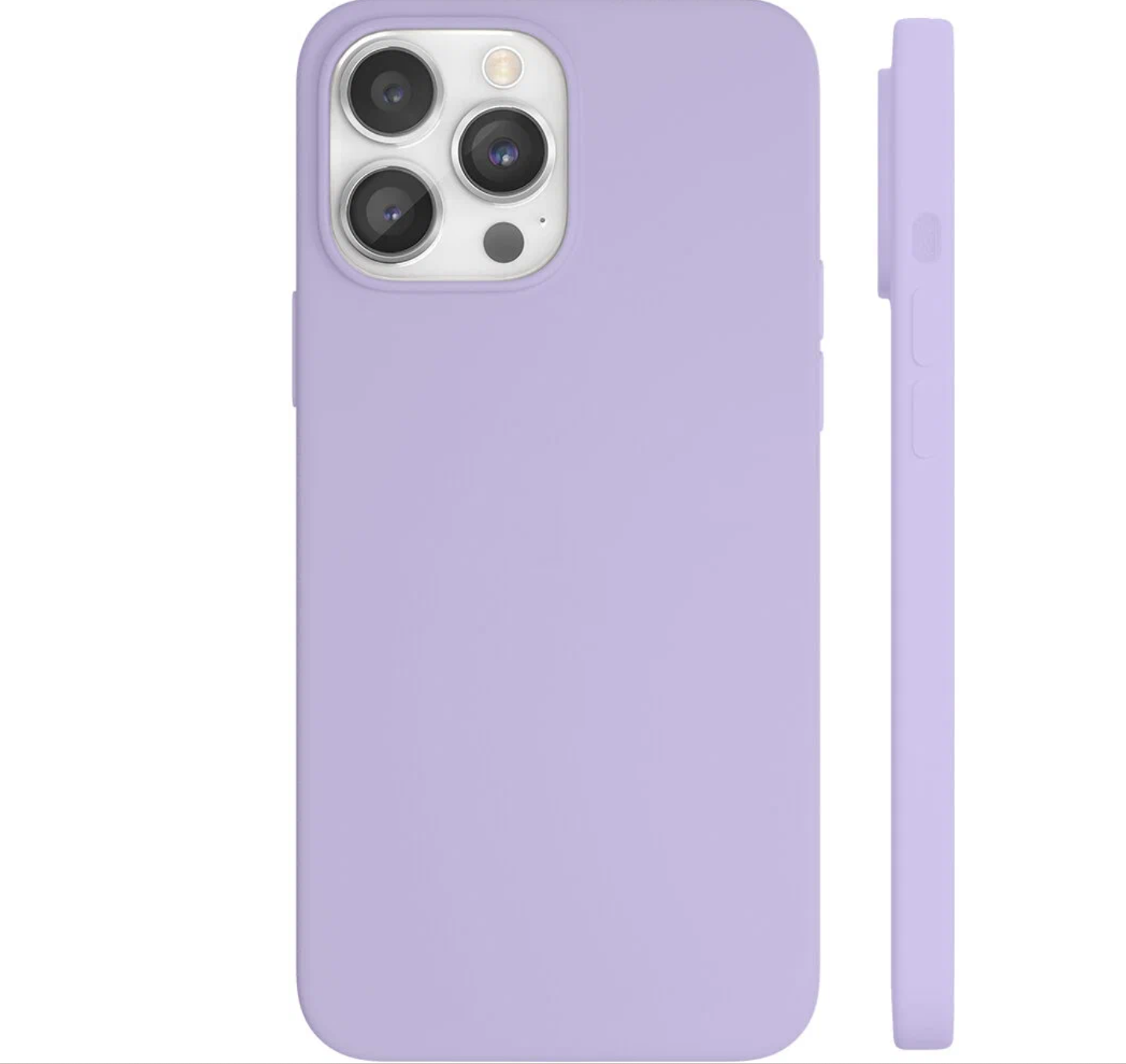 На фото изображено Чехол защитный VLP Silicone case с MagSafe для iPhone 14 Pro, сиреневый