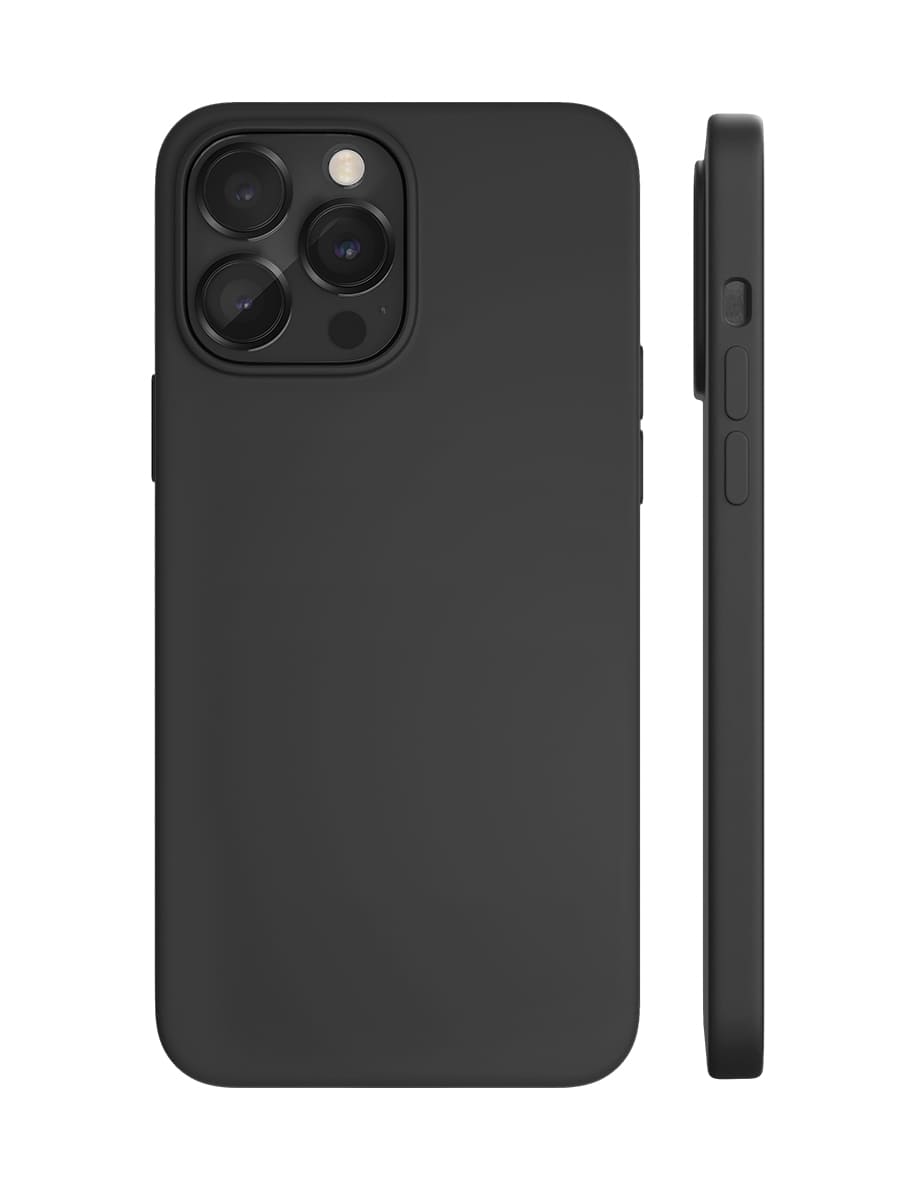 На фото изображено Чехол защитный VLP Silicone case с MagSafe для iPhone 14 Pro, черный