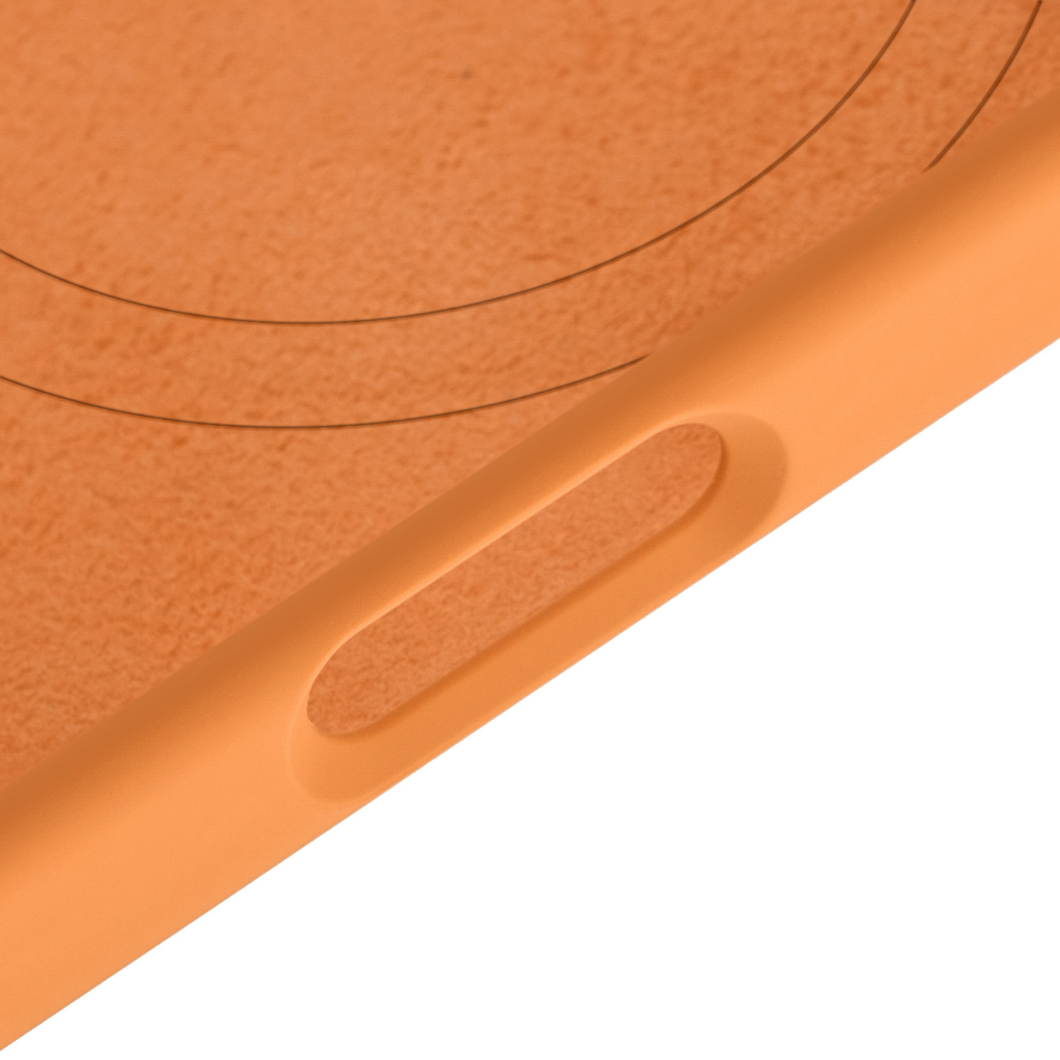 На фото изображено Чехол защитный uBear Touch Mag Case для iPhone 17 Pro, MagSafe, оранжевый