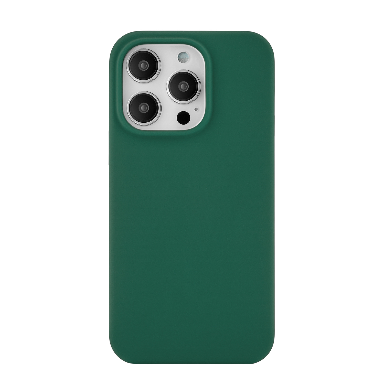 На фото изображено Чехол защитный uBear Touch Mag Case для iPhone 14 Pro, зелёный