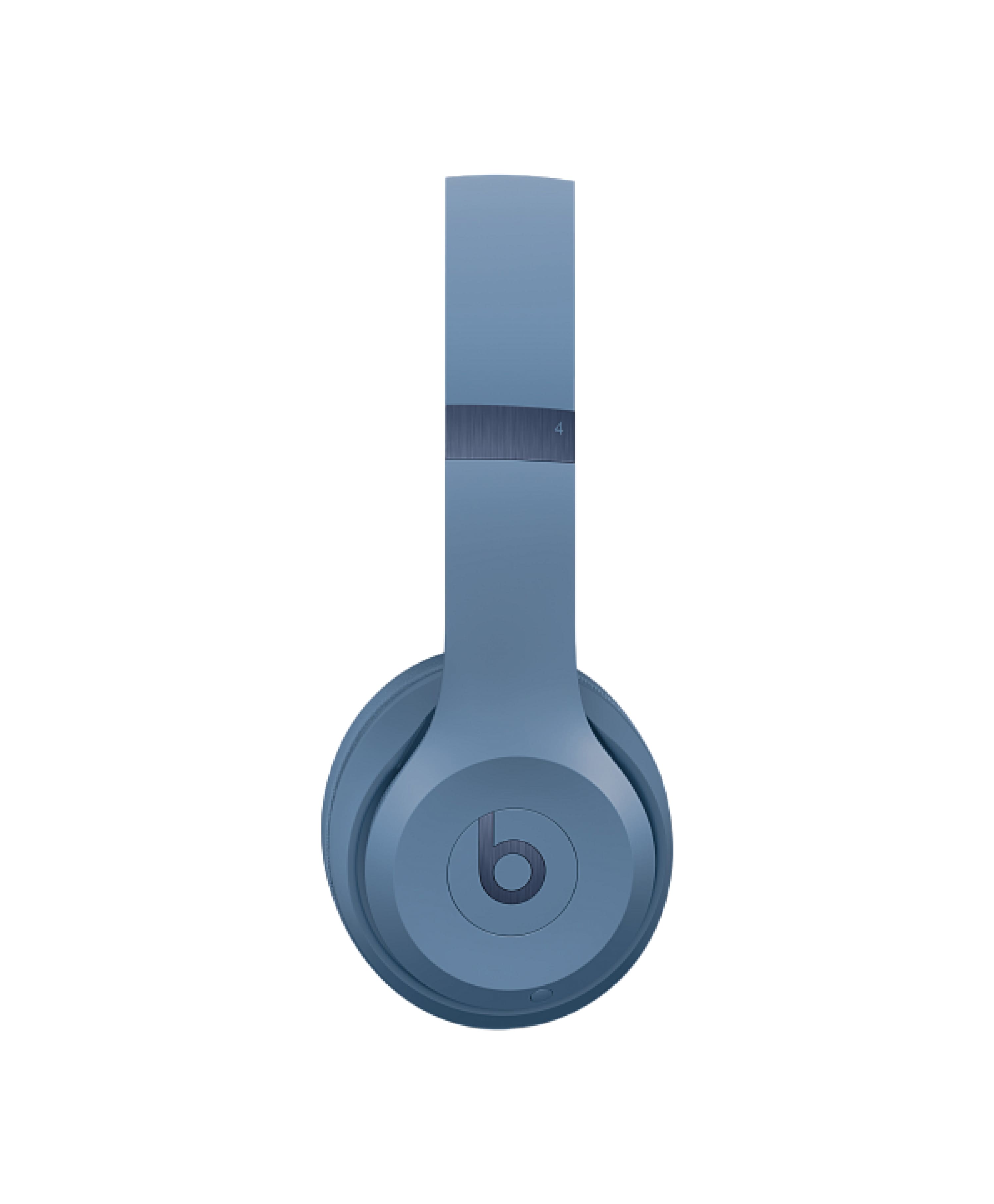 На фото изображено Беспроводные наушники Beats Solo 4, Скальный синий