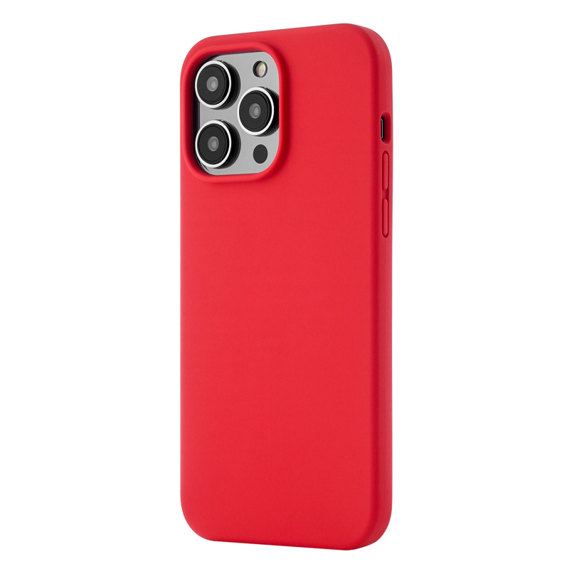 На фото изображено Чехол защитный uBear Touch Mag Case для iPhone 14 Pro Max, красный