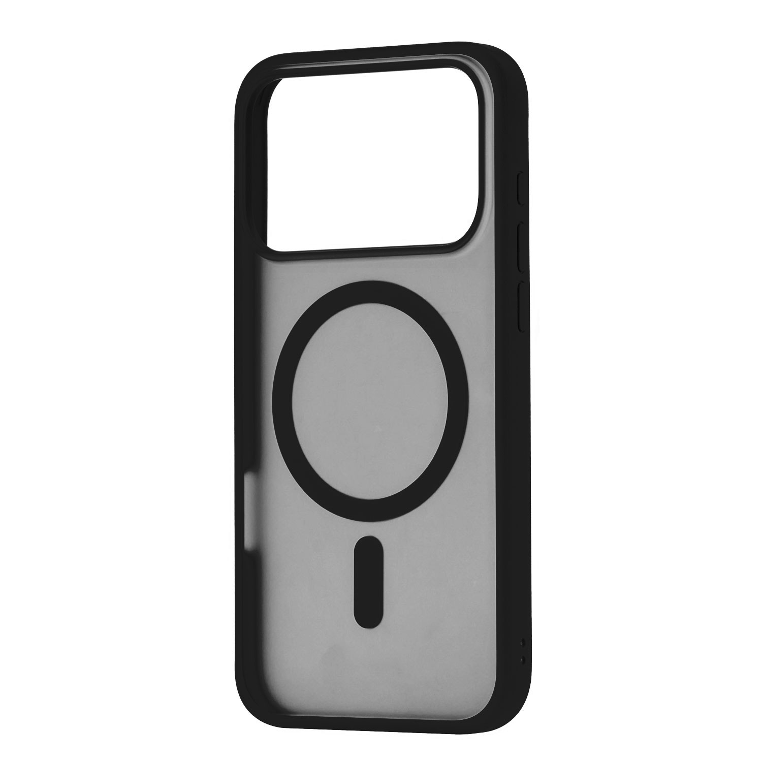 Фото Чехол защитный uBear Cloud Mag Case для iPhone 17 Pro, MagSafe, черный На фото изображено Чехол защитный uBear Cloud Mag Case для iPhone 17 Pro, MagSafe, черный