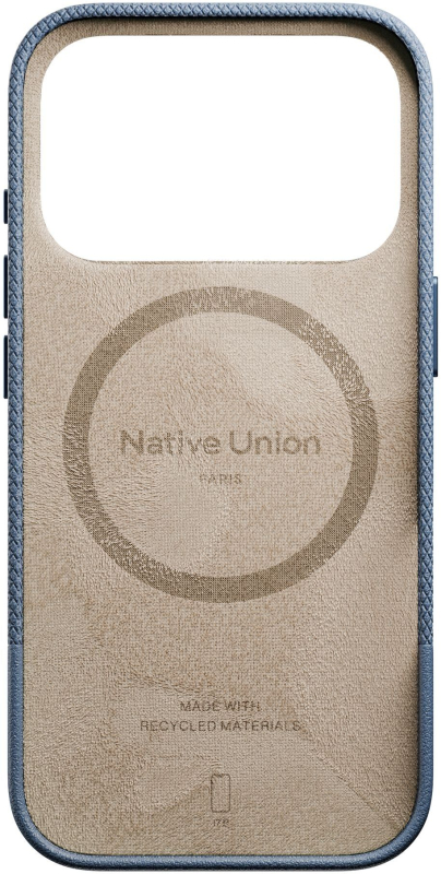На фото изображено Чехол Native Union Paris (Re)Classic Case для iPhone 17 Pro Синий