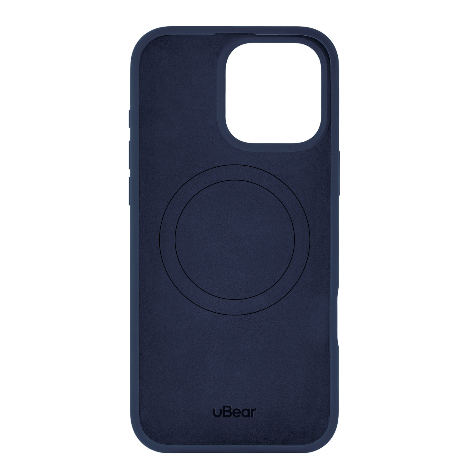 На фото изображено Чехол защитный uBear Touch Mag Case для iPhone 16 Pro Max, темно-синий