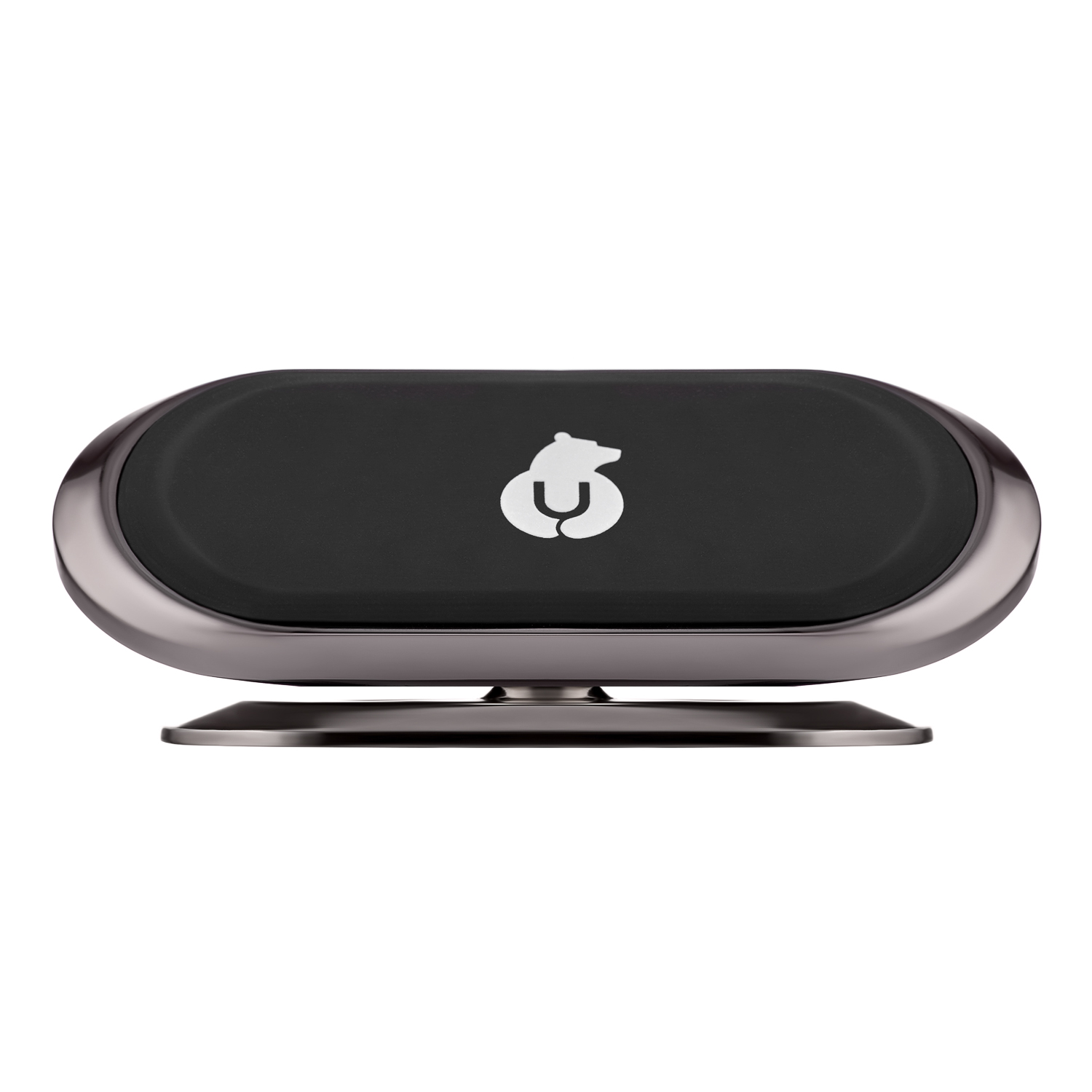 На фото изображено Автомобильный держатель uBear Base Dashboard Magnetic Car Mount, чёрный