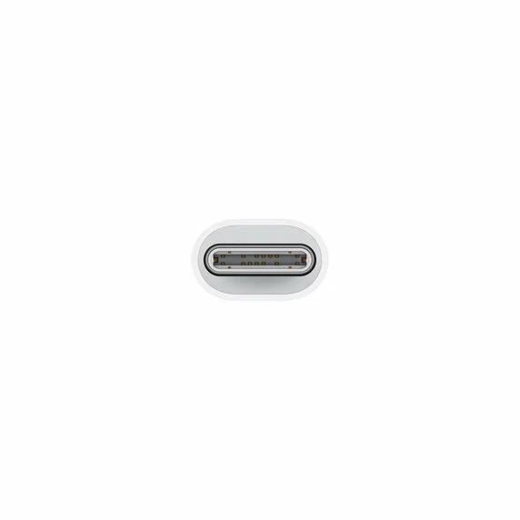 На фото изображено Адаптер Apple USB-C to Lightning, белый