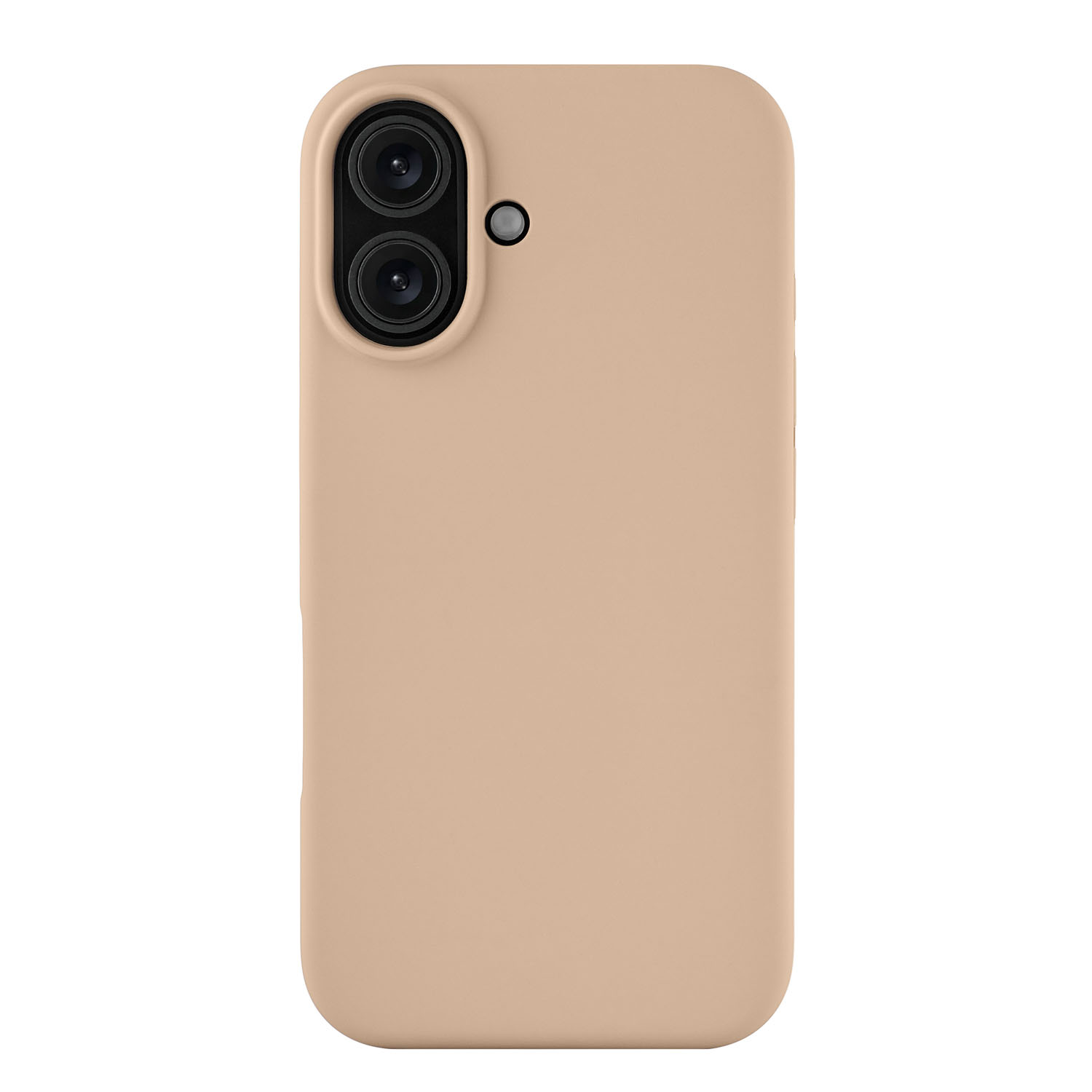 На фото изображено Чехол защитный uBear Touch Mag Case для iPhone 16, латте