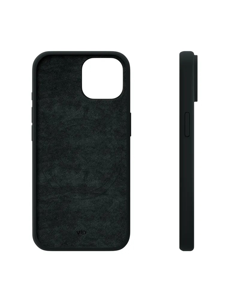 На фото изображено Чехол защитный VLP Aster Case с MagSafe для iPhone 14/15, черный