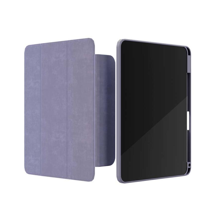 На фото изображено Защитный чехол VLP Split Folio для Apple iPad Air 11 (M2), лавандовый