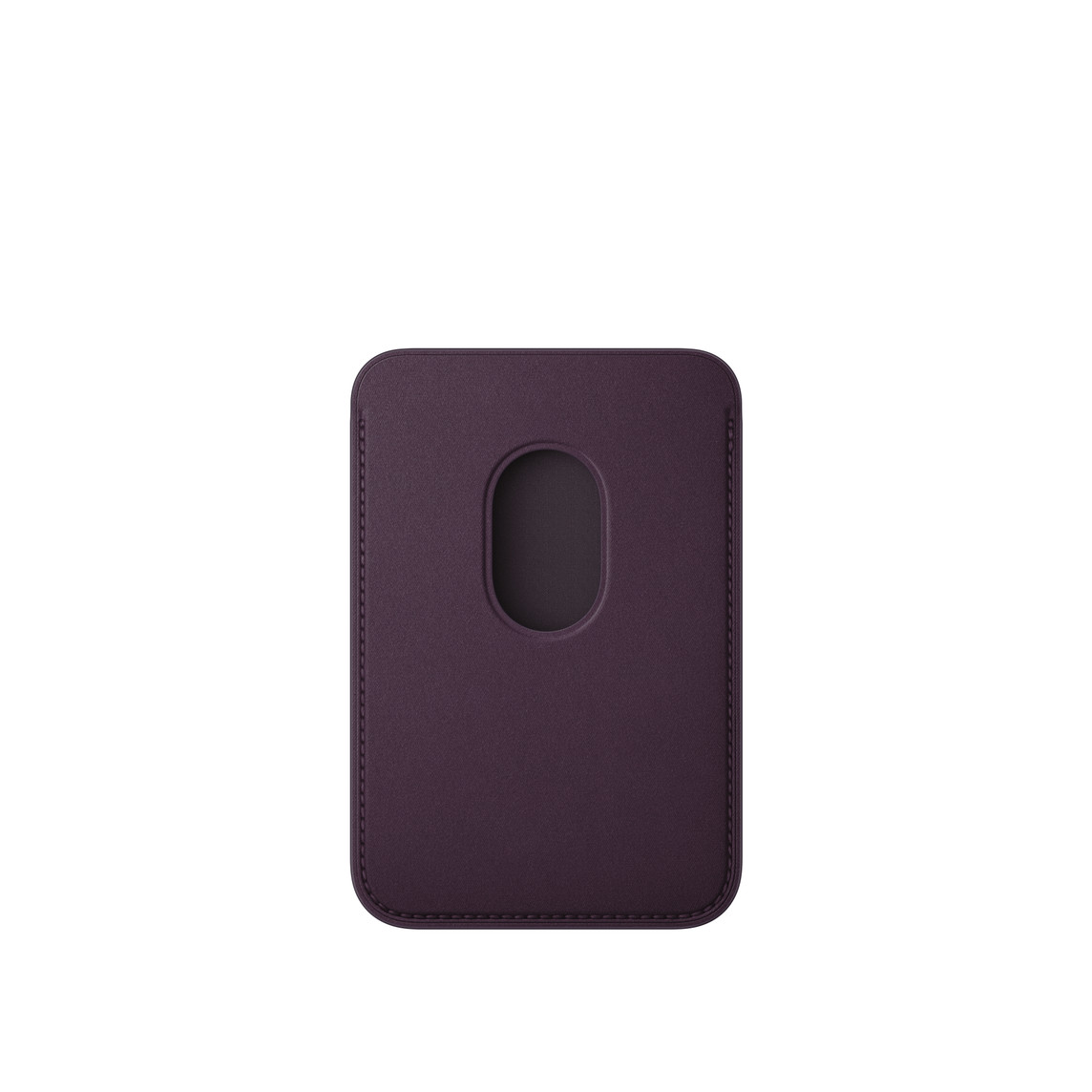 На фото изображено Картхолдер Apple FineWoven Wallet, ежевичный