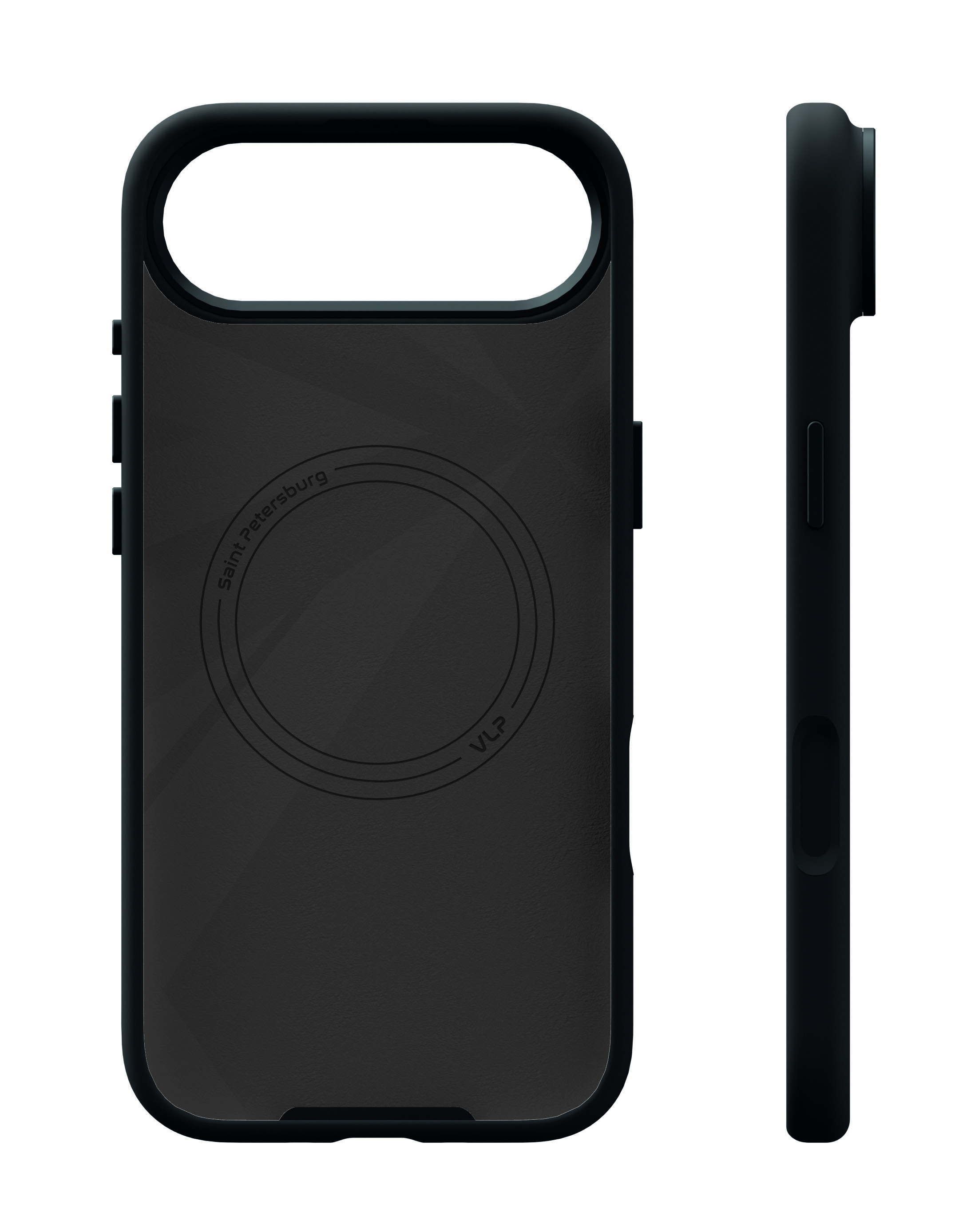 На фото изображено Чехол защитный VLP Aster Pro Case с MagSafe для iPhone Air, черный