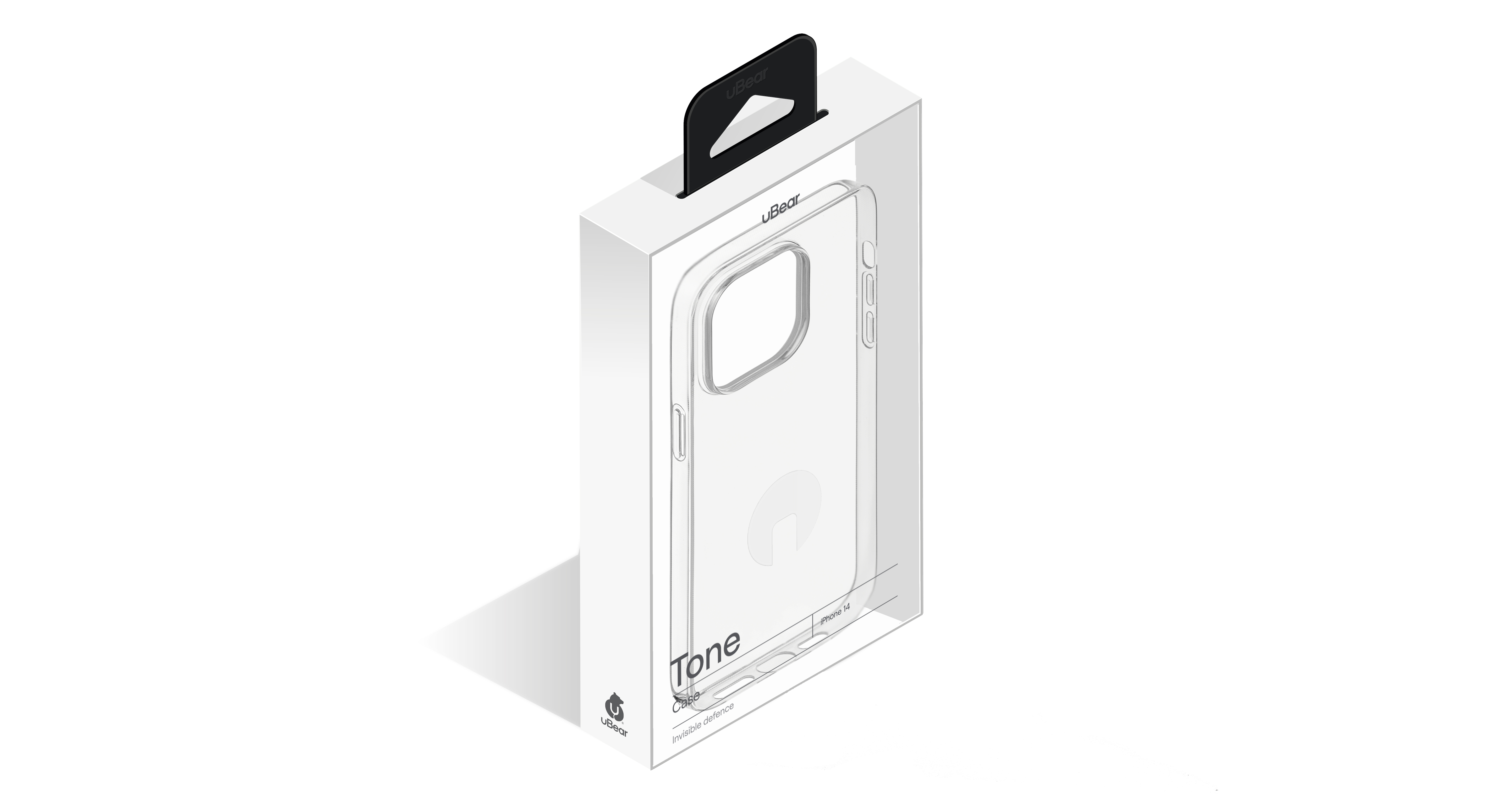 На фото изображено Чехол защитный uBear Tone Case для iPhone 14, прозрачный