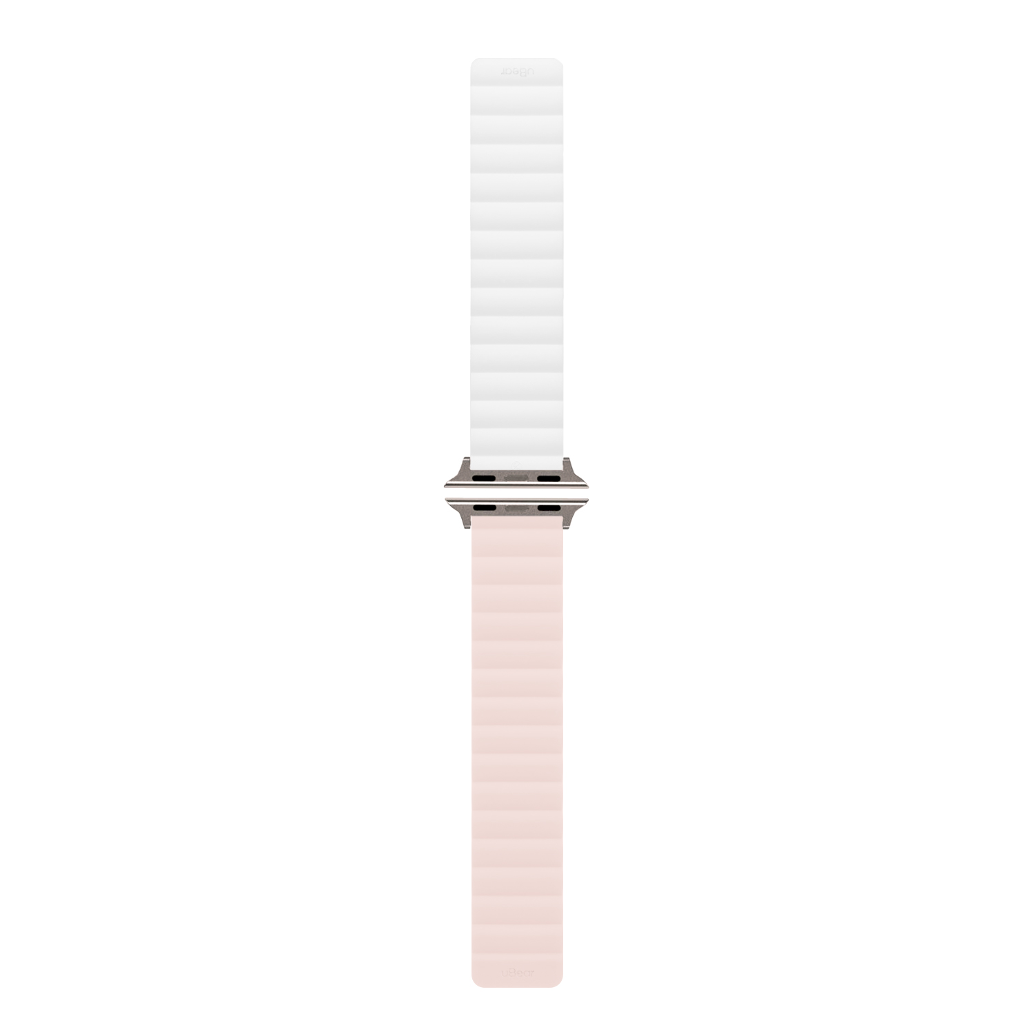На фото изображено Ремешок uBear Mode для Apple Watch S/M (38, 40, 41 мм), розовый/бежевый