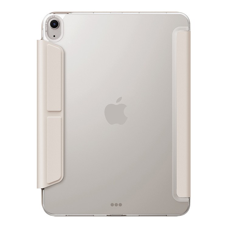 На фото изображено Чехол Uniq для iPad Air 11 (2024) Camden Click, бежевый