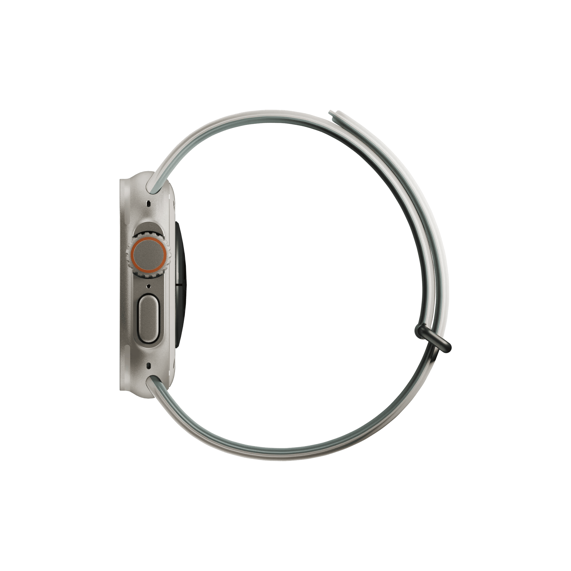 На фото изображено Ремешок Native Union для Apple Watch Magnetic 42/44/45/49мм, зеленый/серый