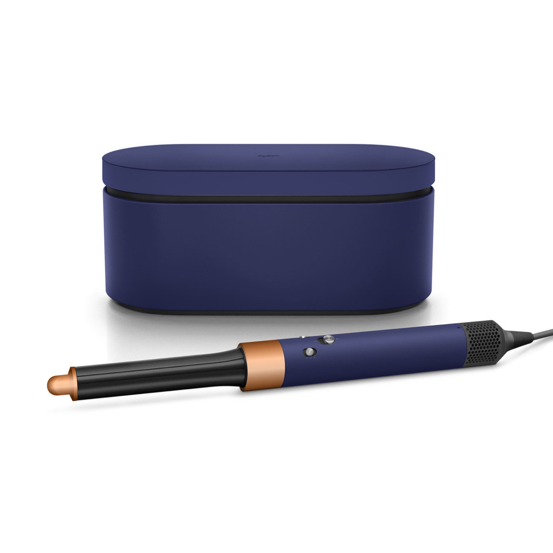 На фото изображено Стайлер Dyson Airwrap HS05 Complete Long, Prussian Blue