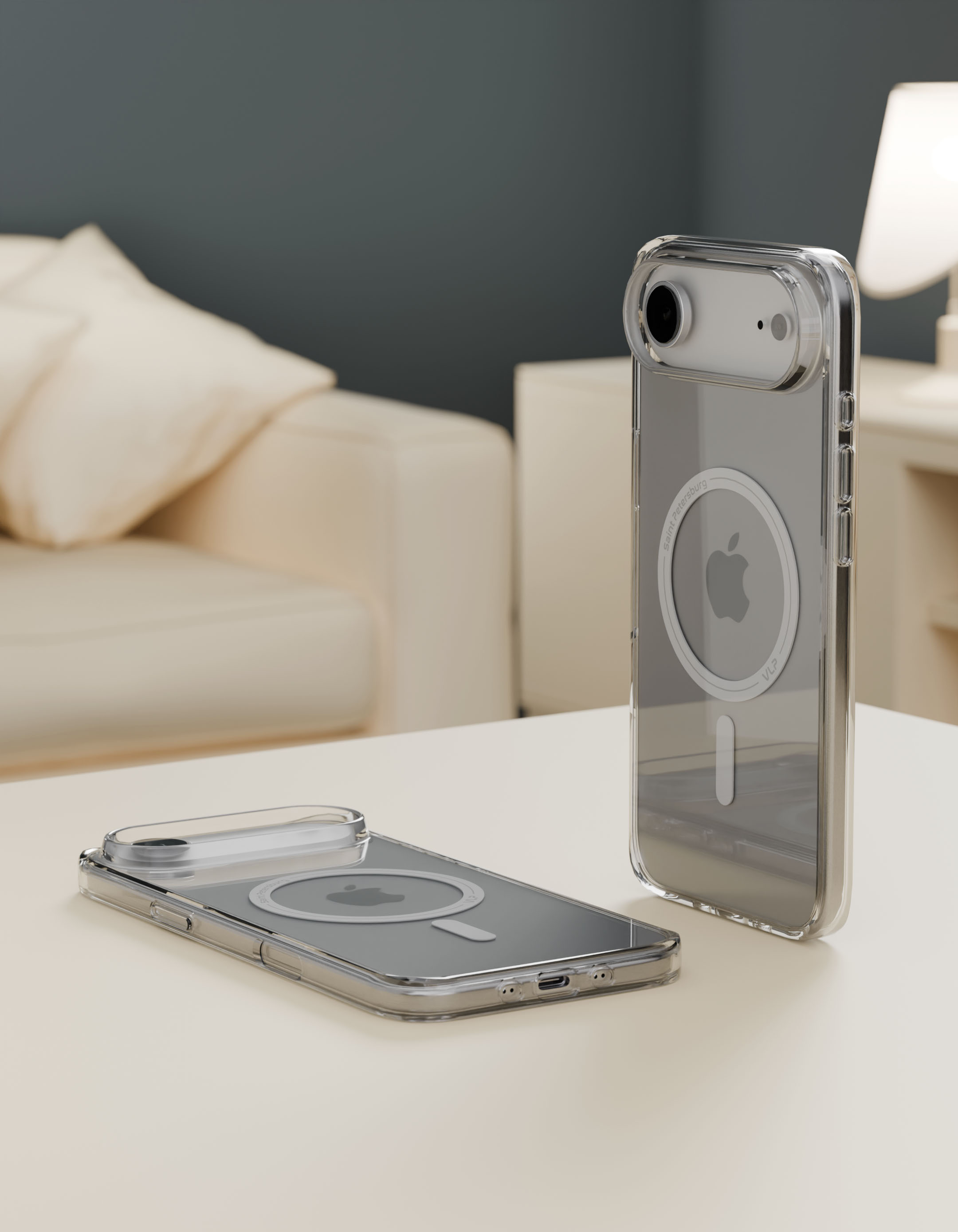 Фото Чехол защитный VLP Diamond Case для iPhone 17 Air, прозрачный На фото изображено Чехол защитный VLP Diamond Case для iPhone 17 Air, прозрачный
