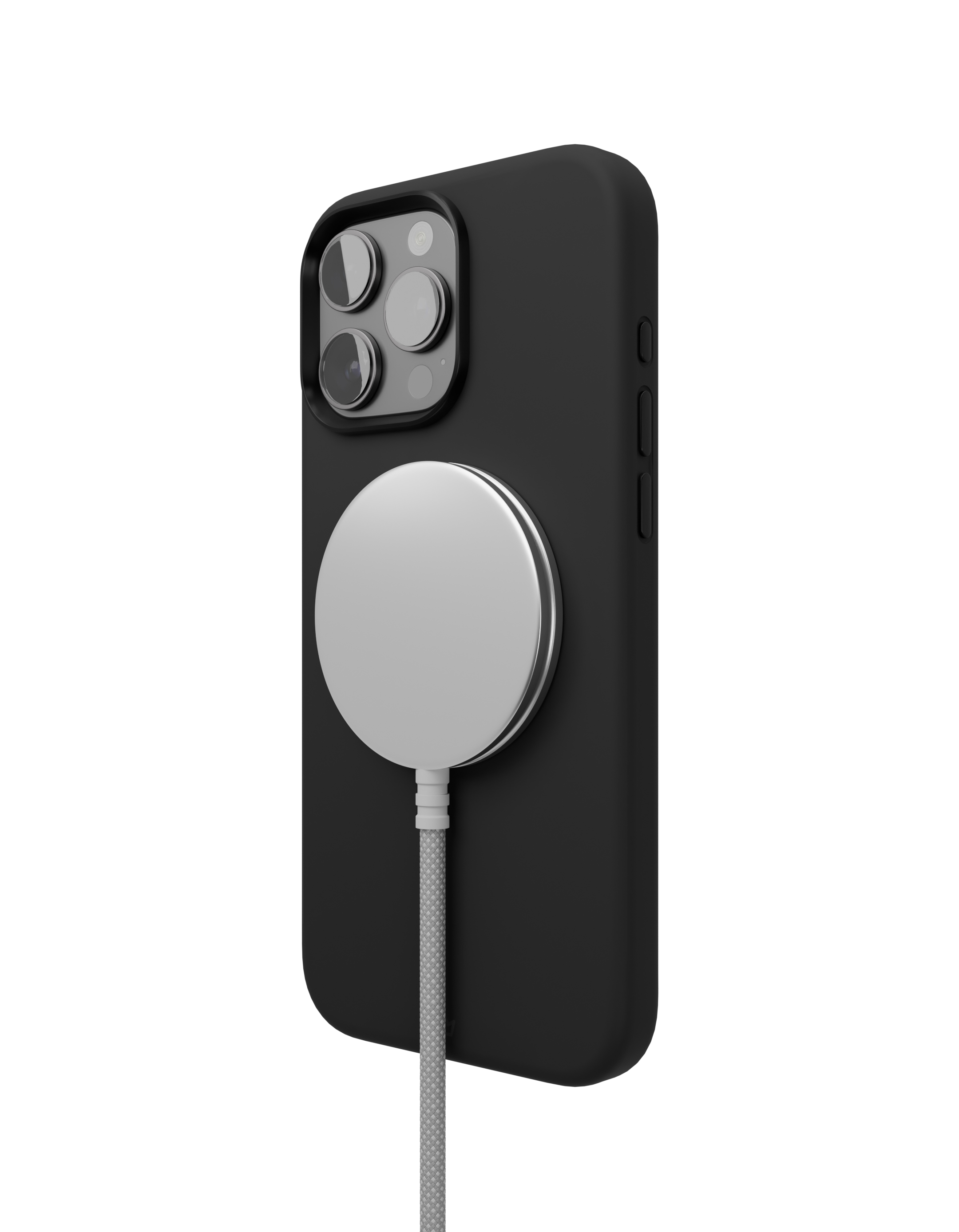 На фото изображено Чехол защитный VLP Aster Pro Case с MagSafe для iPhone 16 Pro Max, черный