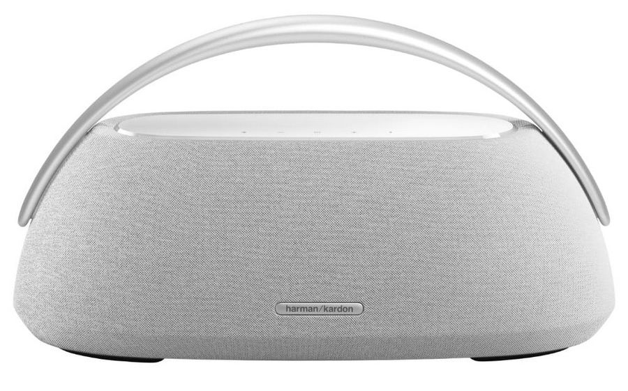 На фото изображено Колонка портативная Harman Kardon Go + Play Mini 3, серый