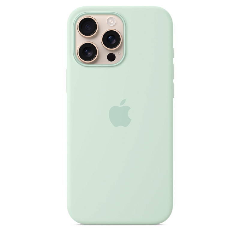 Чехол Apple для iPhone 16 Pro Max Silicone with MagSafe, аквамарин Чехол Apple для iPhone 16 Pro Max Silicone with MagSafe, аквамарин