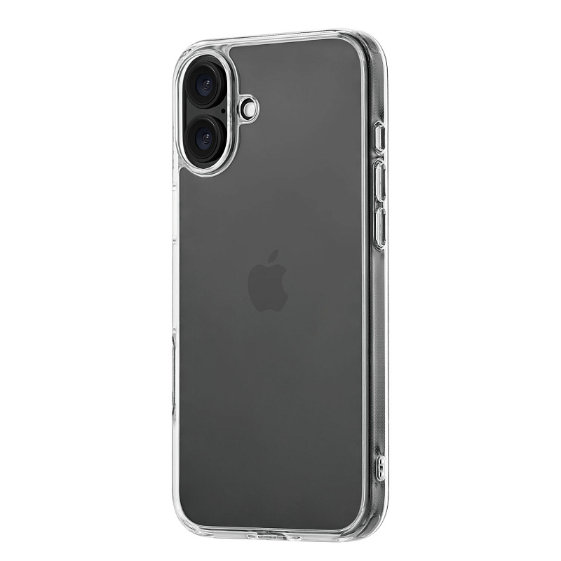 Чехол защитный uBear Real Case для iPhone 16 Plus, усиленный, прозрачный